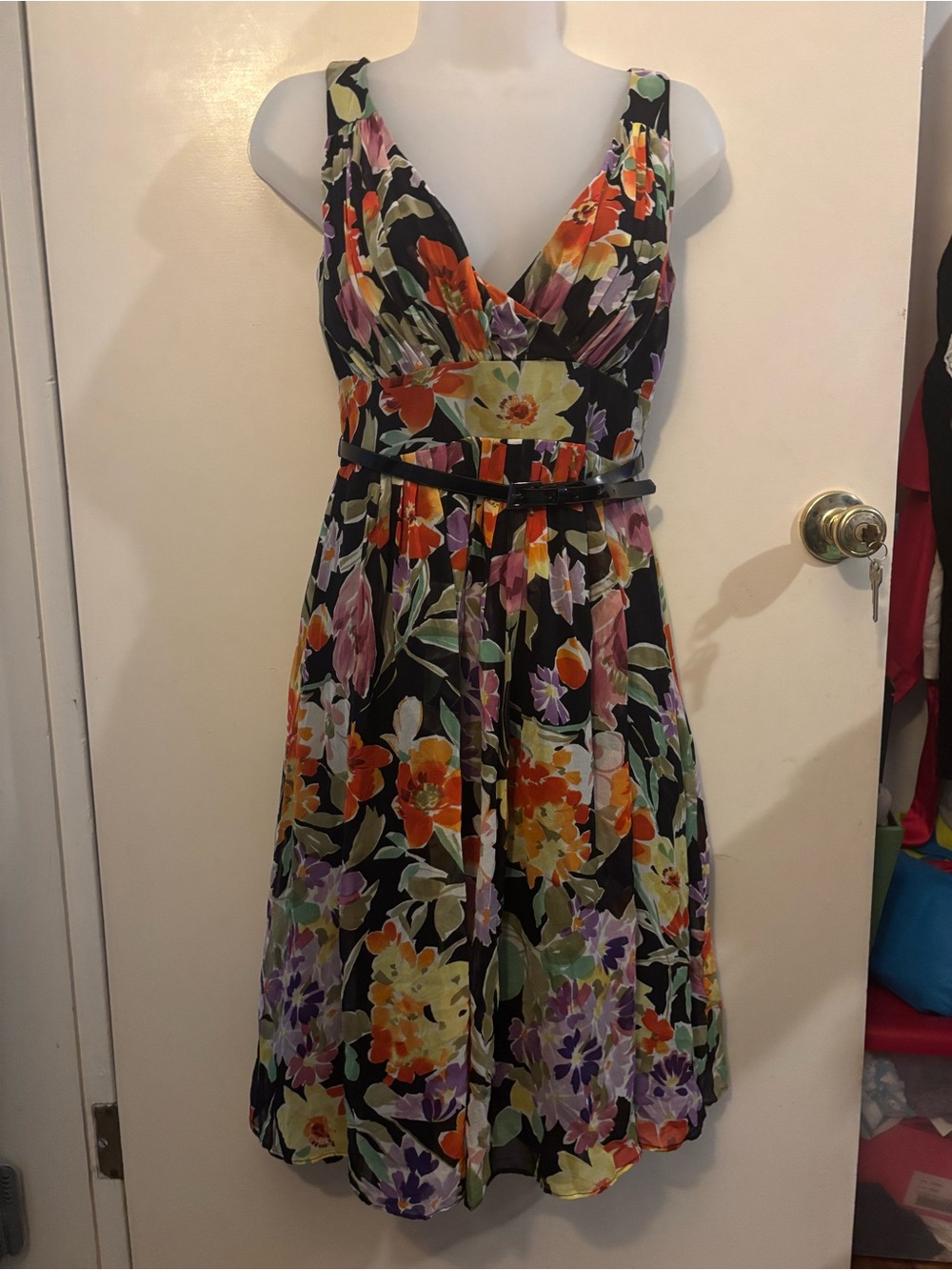 Floral Silk Dress
